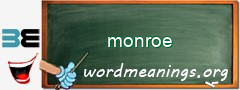 WordMeaning blackboard for monroe